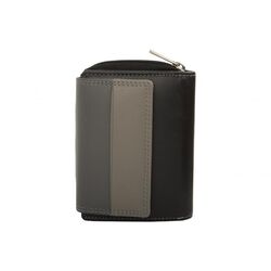 Dariya Portemonnee Z2008 Zwart Grijs Leer - 4262409890149