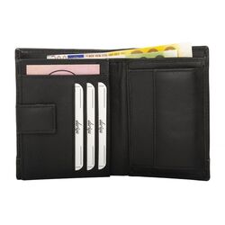 Dariya Portemonnee Zwart Cognac Leer - 4262409890057