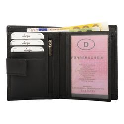 Dariya Portemonnee Zwart Cognac Leer - 4262409890057