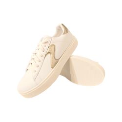 Skechers Sneaker Eden Lx-Beaming Glory 185016/WTGD Wit Goud Machine Washable - 196989674629