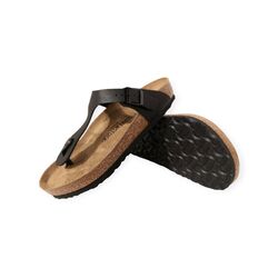 Birkenstock Gizeh Teenslipper 1026436 Saffiano Zwart Print - 4061418989987