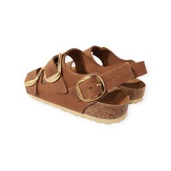Birkenstock Sandaal Milano Big Buckle 1024067 Cognac Leer Smal - 4061418184344