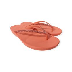 Fitflop Slipper Iqushion Sparkle Rosy Coral Roze - 197533160971