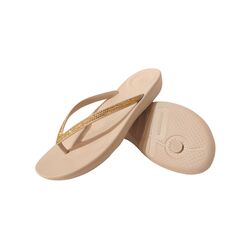 Fitflop Slipper Iqushion Sparkle Stone Beige - 197533160896