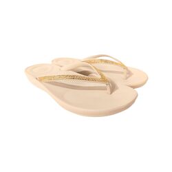 Fitflop Slipper Iqushion Sparkle Stone Beige - 197533160896