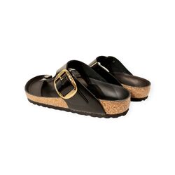 Birkenstock Slipper Gizeh Big Buckle 1021467 High-Shine Zwart Leer Normaal - 4061417208218