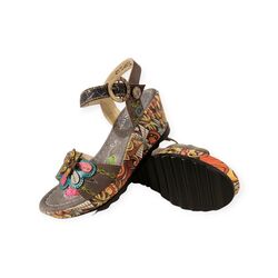 Laura Vita Sandaal Berlino 02 SD317-2 Grijs Multi - 3666138553251