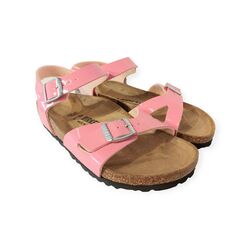 Birkenstock Sandaal Rio Kids 1026864 Candy Pink Lak Smal - 4066648162483