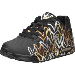 Skechers Sneaker 155523 BKGD UNO Metallic Gold Zwart Goud - 