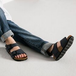 Birkenstock Sandaal New York 087773 Blauw Smal - 4052001499952