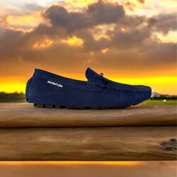 Adventure Instapper Milano Blauw Suede Leer High Soft Insole - 8951005742810