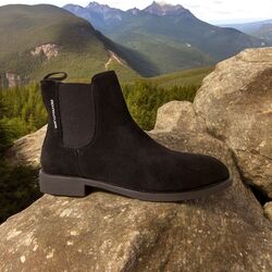 Adventure Chelsea Boot Luzern Warm Gevoerd Zwart Suede Leer - 8951005743190