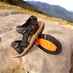 Adventure Sandaal Rock Zwart Leer High Soft Insole - 8951005743411