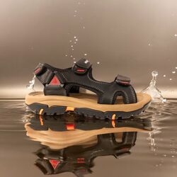 Adventure Sandaal Rock Zwart Leer High Soft Insole - 8951005743411