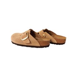 Birkenstock Slipper Boston Big Buckle 1028052 Sandcastle Nubuck Smal - 4066648551973