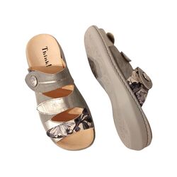 Think! Slipper Camilla 3-000078-2000 Grijs Combi - 9010463968282