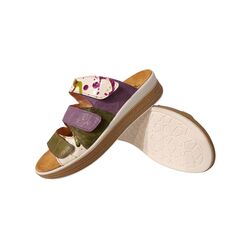 Think! Slipper Meggie 3-000444-7030 Paars Groen Combi - 9010463996100