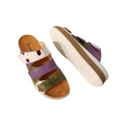 Think! Slipper Meggie 3-000444-7030 Paars Groen Combi - 9010463996100