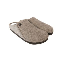 Birkenstock Pantoffel Zermatt Rivet 1015086 Lichtgrijs Gevoerd Voetbed Smal - 