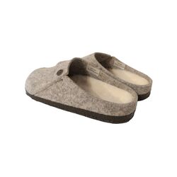 Birkenstock Pantoffel Zermatt Rivet 1015086 Lichtgrijs Gevoerd Voetbed Smal - 