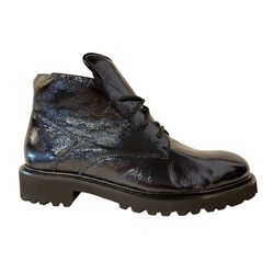 Durea Korte Veterboot 9797 185 7534 Blauw Lak - 8720727982749