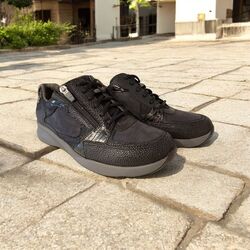 Durea Sneaker 6295 608 1227 Blauw Zwart Wijdte K - 8720727839111