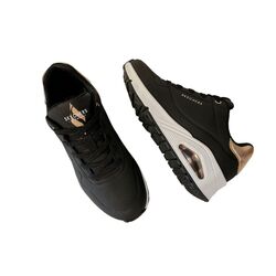 Skechers Sneaker 177094 BLK Zwart Wit Rosé - 195969955659