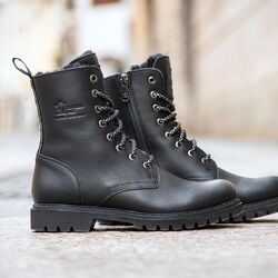 Panama Jack Veterboot Frisia B1 Zwart Warm Gevoerd - 8434823547039