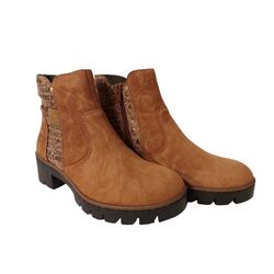 Rieker Korte Laars X5755-22 Bruin Warm Gevoerd - 4061811616060
