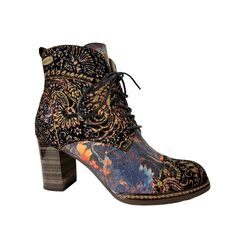 Laura Vita Veterboot Elceao 21 SL18956-21BS2 Jeans Blauw Combi - 3666138640074