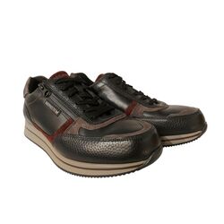Mephisto Sneaker Gilford Zwart Grijs Bordeaux Combi - 3597436547997