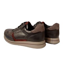 Mephisto Sneaker Gilford Zwart Grijs Bordeaux Combi - 3597436547997