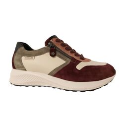 Mephisto Sneaker Kim Cordovan Bordeaux Roze Groen - 3597436566691