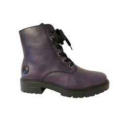 Rieker Veterboot Z2841-30 Paars Warm Gevoerd - 4061811658305
