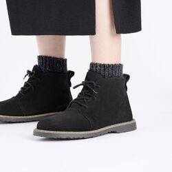 Birkenstock Veterboot Uppsala Mid Shearling Zwart Warm Gevoerd - 4066648610588