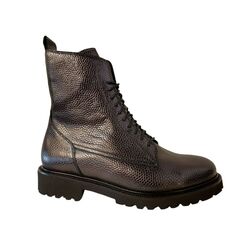Durea Veterboot 9801 188 1207 Zwart Grijs Wijdte K - 8720727882308
