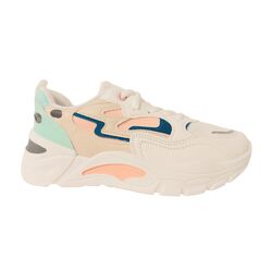 Adventure Sneaker Barcelona Wit Zand Blauw Ademend High Soft Insole - 8951005745378