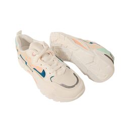 Adventure Sneaker Barcelona Wit Zand Blauw Ademend High Soft Insole - 8951005745378