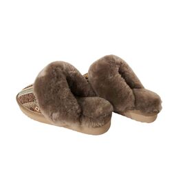 Warmbat Pantoffel Collie CLL 324655 Mud - 8721095001766