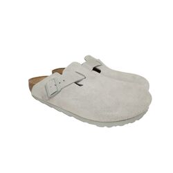 Birkenstock Slipper Boston 1029214 Pure Sage Lichtblauw Smal - 4066648944485