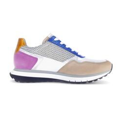 Gabor Sneaker 66.378.87 Wit Blauw Taupe Multi Wijdte H - 4099935695623