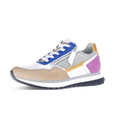 Gabor Sneaker 66.378.87 Wit Blauw Taupe Multi Wijdte H - 4099935695623