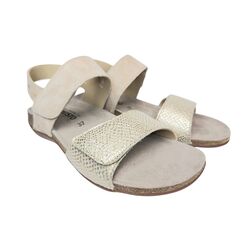 Mephisto Sandaal Agave Beige Suède Combi - 3597436593437