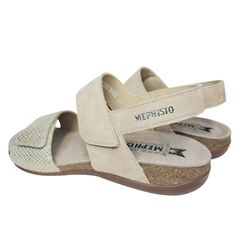 Mephisto Sandaal Agave Beige Suède Combi - 3597436593437