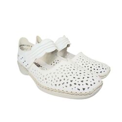 Rieker Bandschoen 41399-80 Wit - 4061811261611