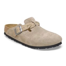 Birkenstock Slipper Boston Braided 1026694 Taupe Smal - 4066648075707