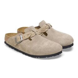 Birkenstock Slipper Boston Braided 1026694 Taupe Smal - 4066648075707
