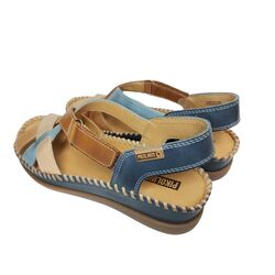 Pikolinos Sandaal Cadaques W8K-0741C7 Pacific Bauw Bruin Combi - 8445442459955