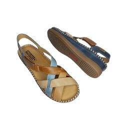 Pikolinos Sandaal Cadaques W8K-0741C7 Pacific Bauw Bruin Combi - 8445442459955