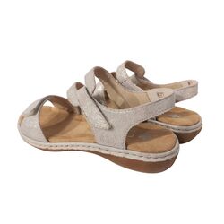 Rieker Sandaal  659C7-93 Zilver Platinum Zacht Voetbed - 4061811192731